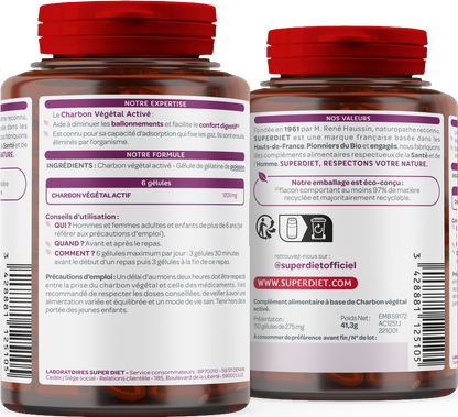 Charbon végétal activé (ballonnements et confort digestif) - 2