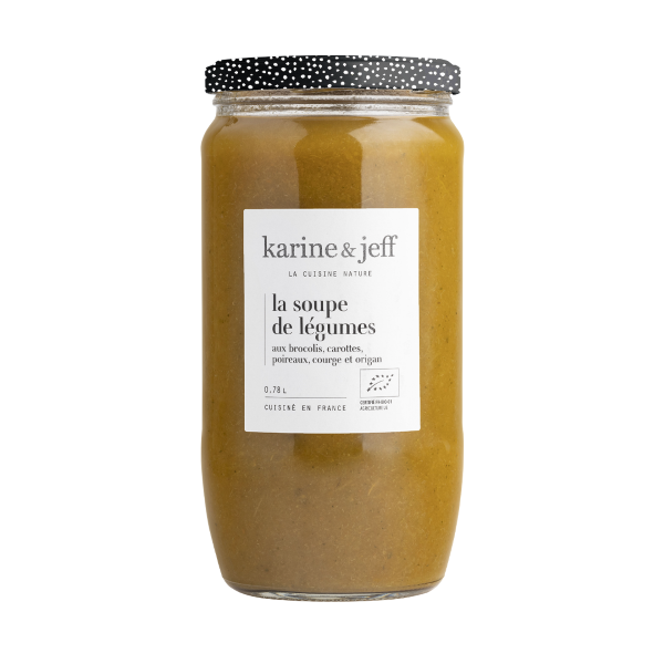 La soupe de légumes aux brocolis carottes poireaux courge et origan - 1