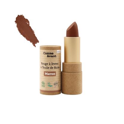 Rouge à lèvres à l'huile de ricin (marron) - 1